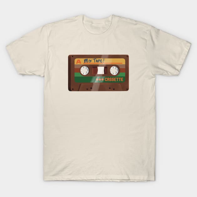 Mix Tape - Brown 2 T-Shirt by Gavin Otteson Art